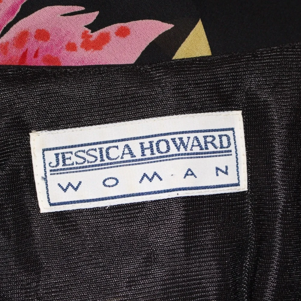 Jessica Howard, Vintage 90s  Pink Hibiscus floral  dress - Picture 9 of 9